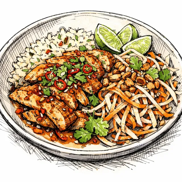 The Chiang Rai-to-Copenhagen Blistering Chili Turkey & Shaved Root Crunch