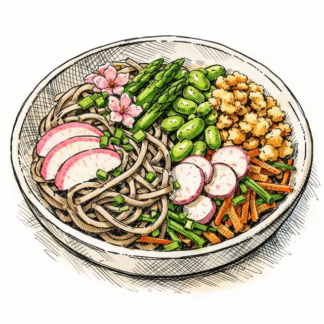 Shinkansen Spring Soba & Edamame Crunch Bowl