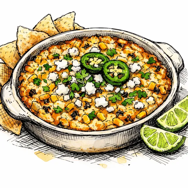 "Cheat Code" One-Bowl Baked Elote Dip