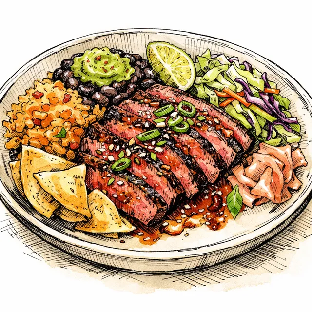 The Oaxaca-to-Osaka Yuzu-Chipotle Flank Steak Desk Escape