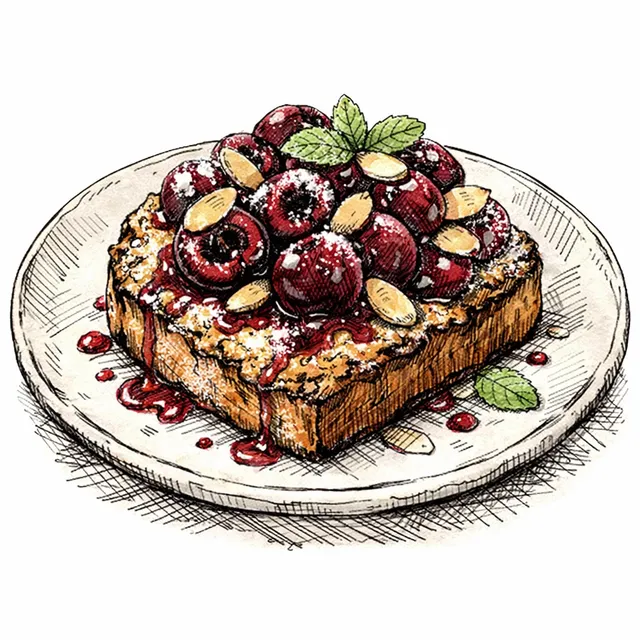 Brown Butter & Sweet Cherry Sourdough Bostock