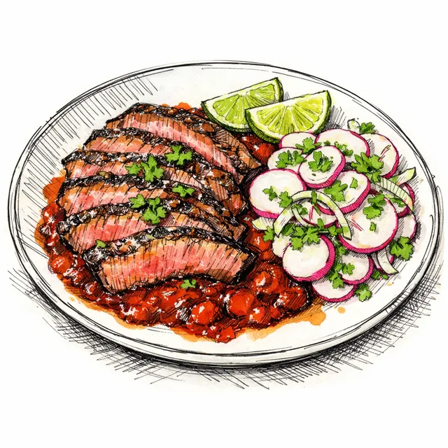 Tuesday Bistec: 15-Minute Flank Steak with Pasilla-Tomato Sauce