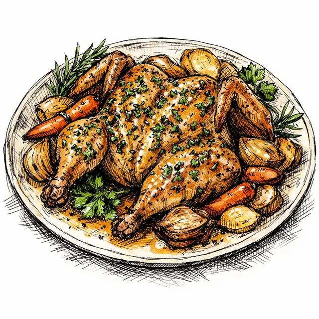 Sunday Supper Reborn: Spatchcocked Roast Chicken with Umami Herb Butter