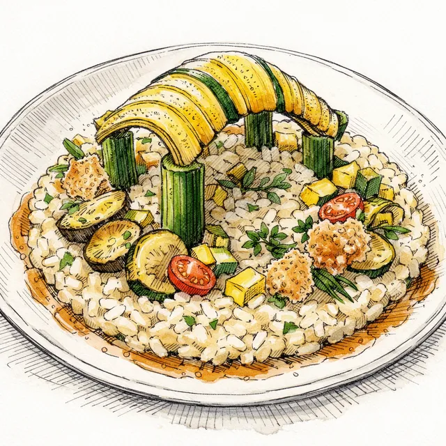 The Summer Squash Pavilion: A Slow-Ladled Structural Risotto