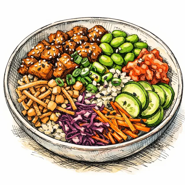 Shibuya Rush-Hour Sesame & Edamame Crunch Bowl