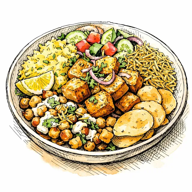 Mumbai Chowpatty Beach Paneer Crunch Bowl